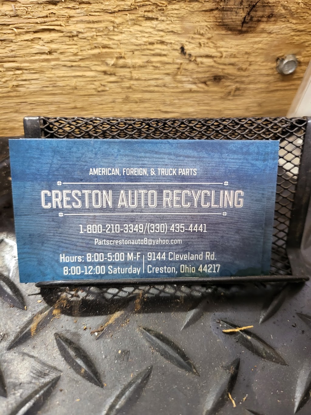 Creston Auto Recycling | 9144 Cleveland Rd, Creston, OH 44217, USA | Phone: (330) 435-4441