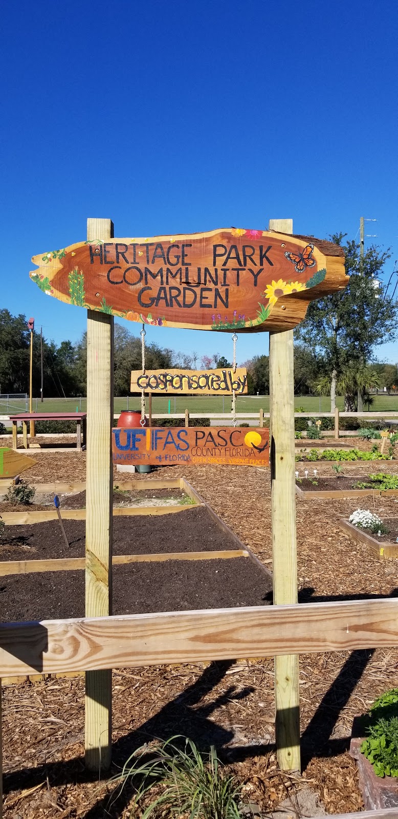 Heritage Park Community Garden | 5401 Land O Lakes Blvd, Land O Lakes, FL 34639, USA | Phone: (352) 521-1255