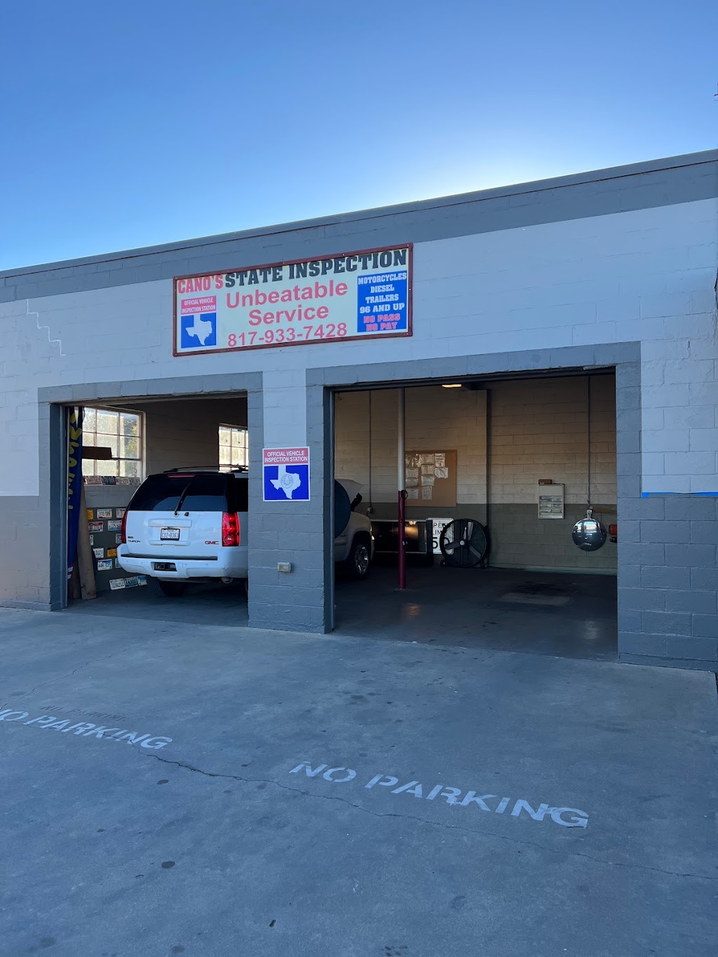 Canos Inspection Station | 1615 N Main St, Cleburne, TX 76033, USA | Phone: (817) 933-7428