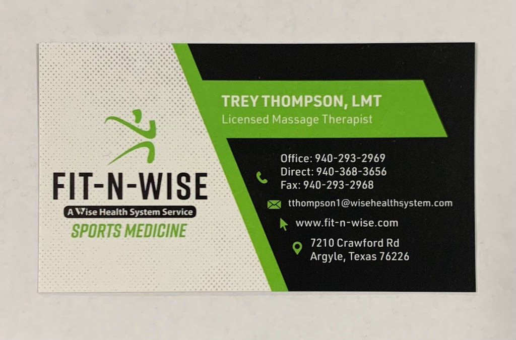Fit-N-Wise Therapy Services | 7210 Crawford Rd, Argyle, TX 76226, USA | Phone: (940) 293-2969