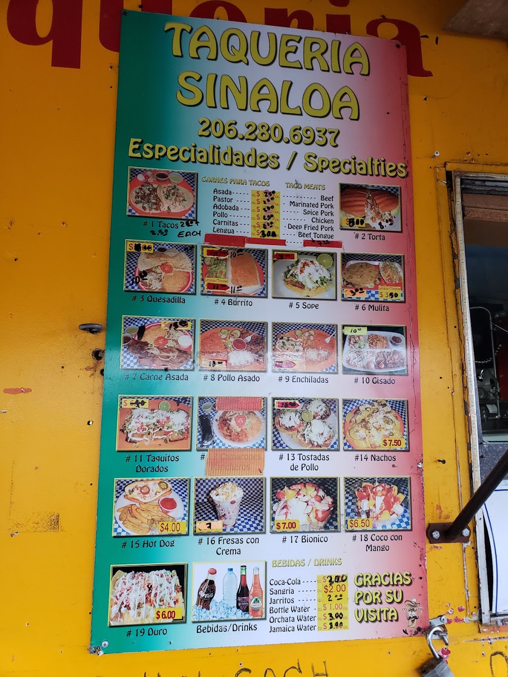 Taqueria Sinaloa | 1941 WA-509, Tacoma, WA 98422, USA | Phone: (206) 280-6937