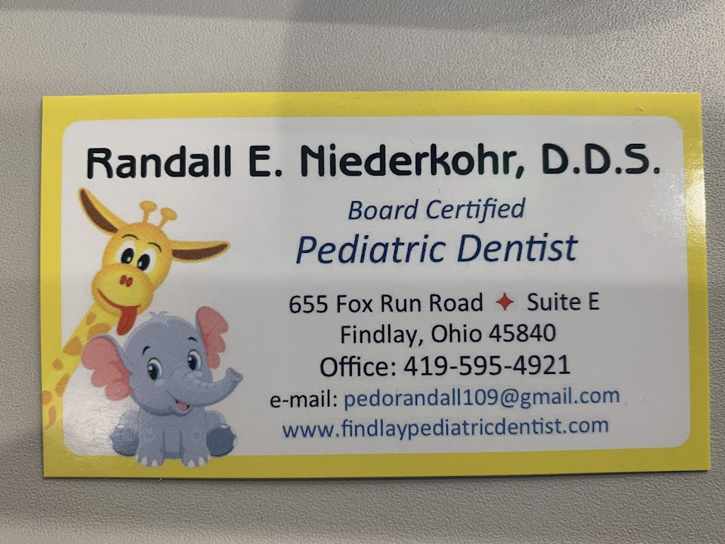 Randall Niederkohr DDS Pediatric Dentistry | 655 Fox Run Rd STE E, Findlay, OH 45840, USA | Phone: (419) 595-4921