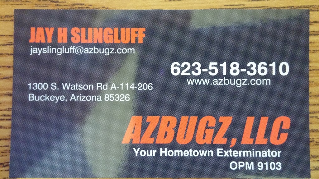 AZBUGZ, LLC | 1300 S Watson Rd, Buckeye, AZ 85326, USA | Phone: (623) 518-3610