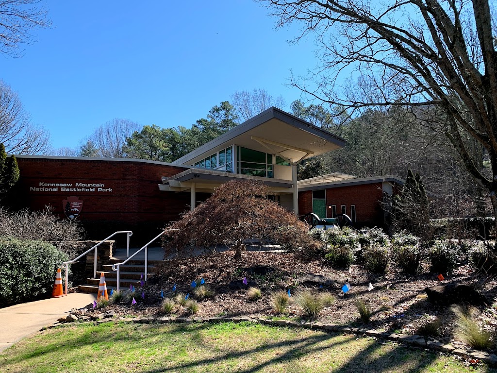 Kennesaw Mountain National Battlefield Park Visitor Center | 900 Kennesaw Mountain Dr, Kennesaw, GA 30152, USA | Phone: (770) 427-4686