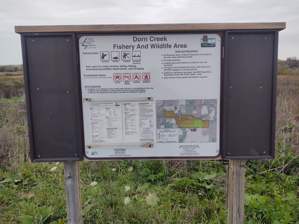 Dorn Creek Wildlife Area | 5998 Oncken Rd, Waunakee, WI 53597, USA | Phone: (608) 224-3730