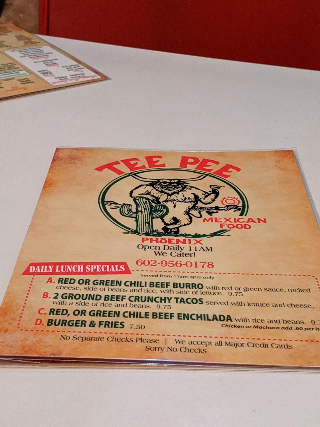 Tee Pee Mexican Food | 4144 E Indian School Rd, Phoenix, AZ 85018, USA | Phone: (602) 956-0178