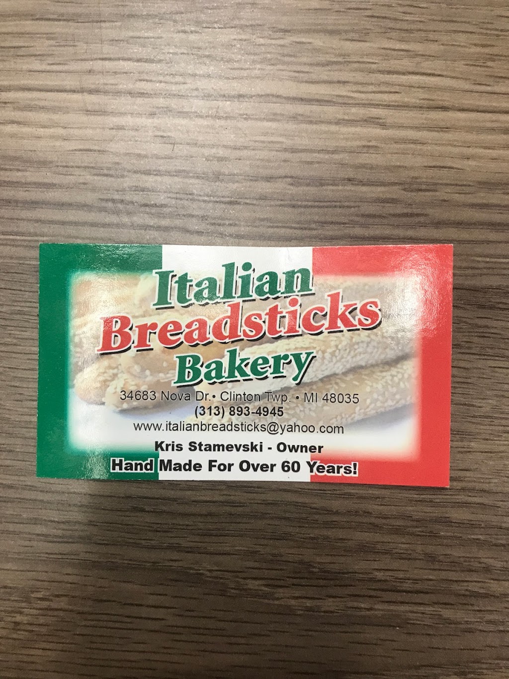 Italian Breadsticks Bakery | 34683 Nova Dr, Clinton Twp, MI 48035, USA | Phone: (313) 893-4945