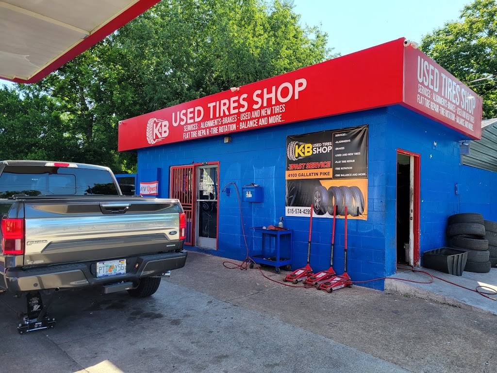 K&B USED Tire Shop | 4100 Gallatin Pike, Nashville, TN 37216, USA | Phone: (615) 964-7685