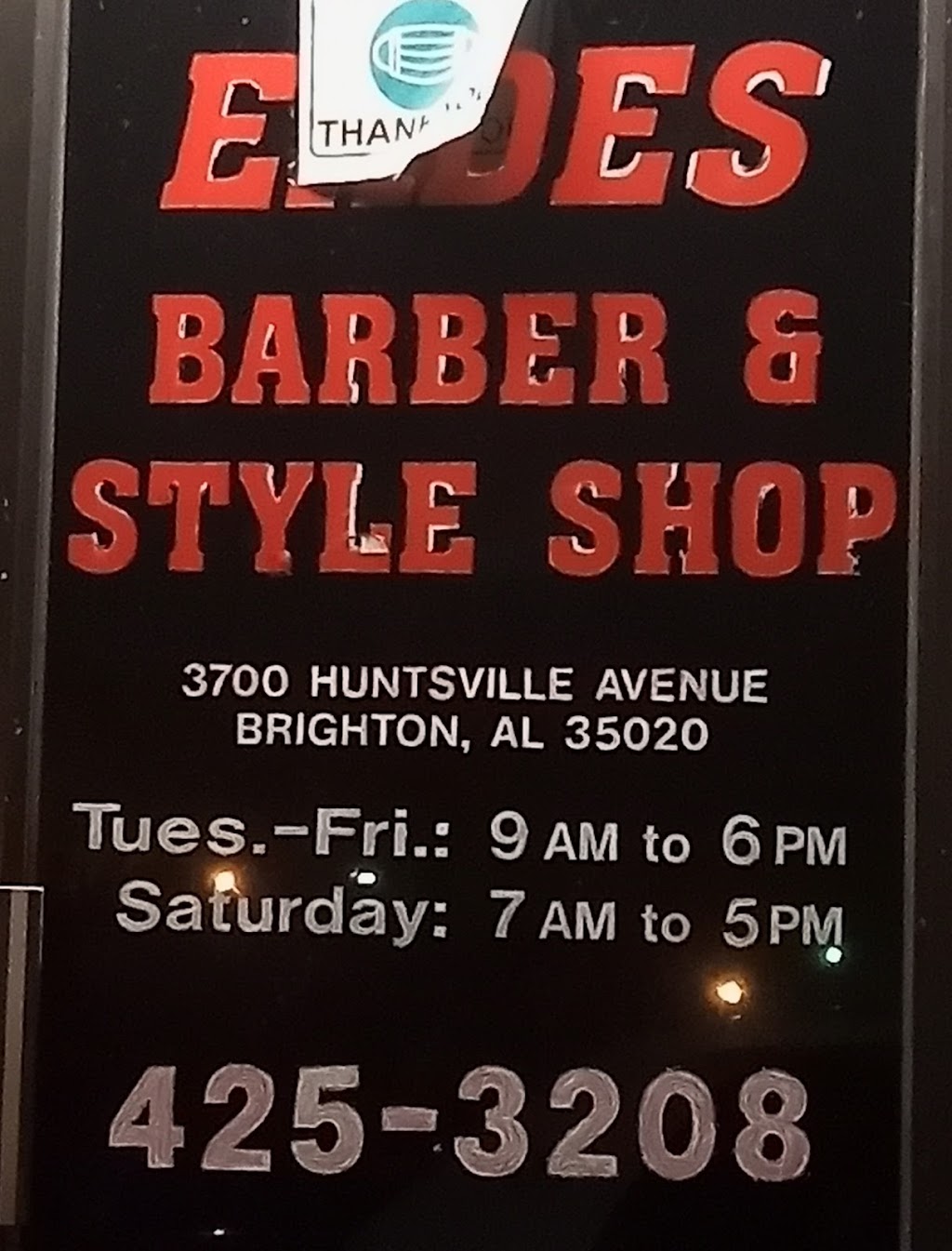 Eades Barber & Style | 3700 Huntsville Ave, Brighton, AL 35020, USA | Phone: (205) 425-3208