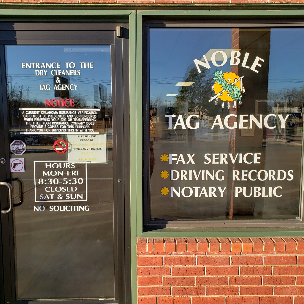 Noble Tag Agency | 730 N Main St, Noble, OK 73068, USA | Phone: (405) 872-9322