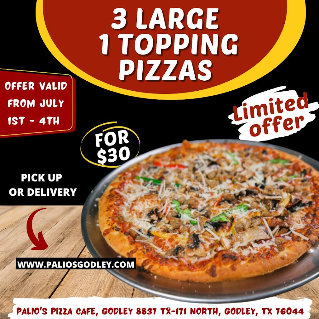 Palios Pizza Cafe Godley | 8837 TX-171, Godley, TX 76044, USA | Phone: (817) 476-2909
