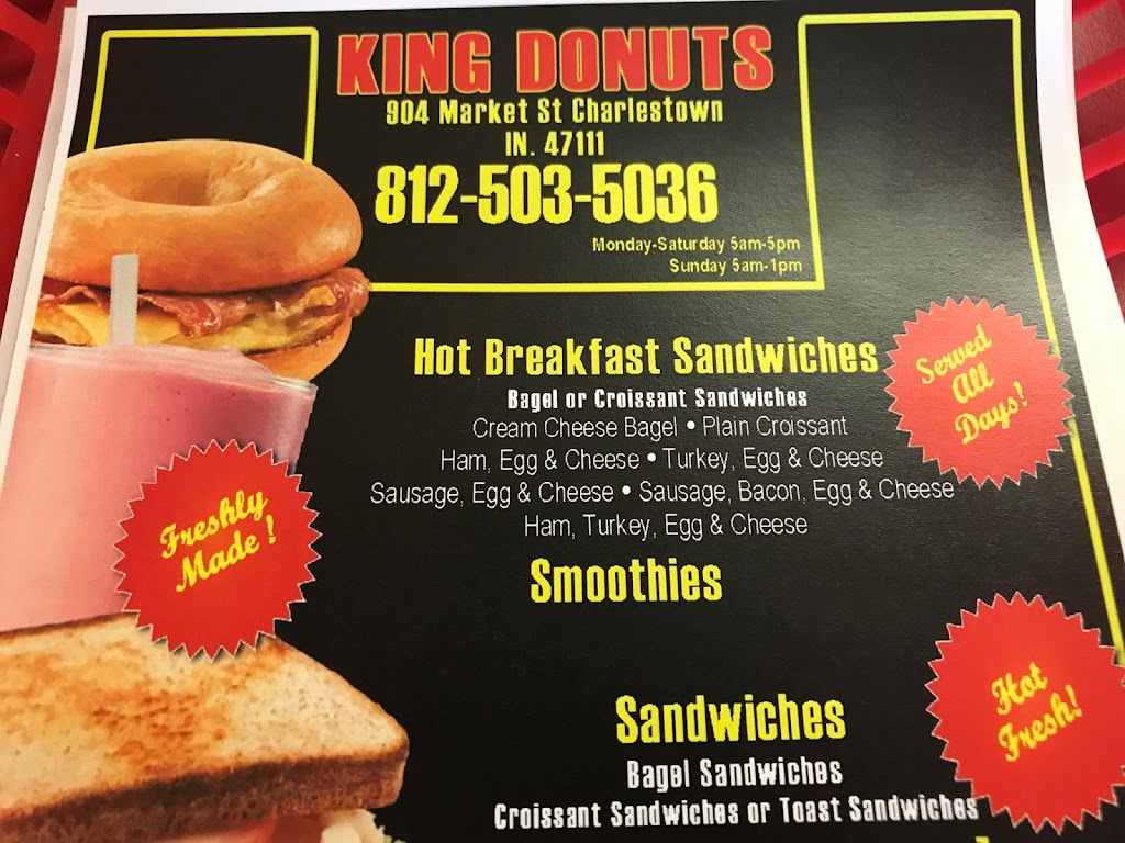 King Donuts of Charlestown | 904 Market St, Charlestown, IN 47111 | Phone: (812) 503-5110