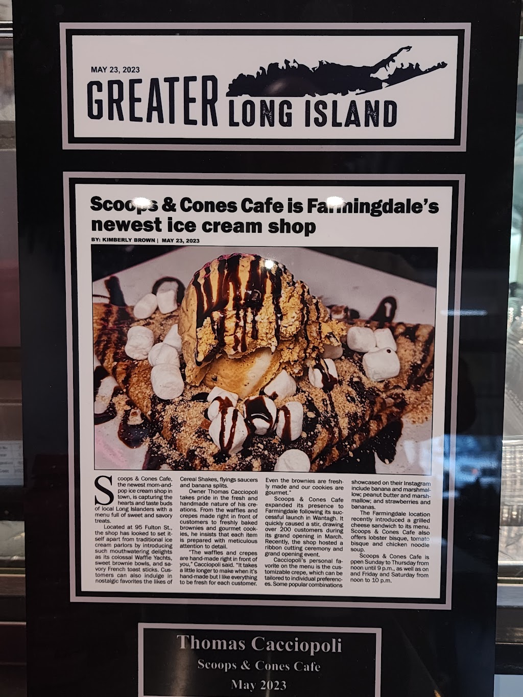 Scoops & Cones ll | 95 Hempstead Tpke, Farmingdale, NY 11735, USA | Phone: (516) 586-4216