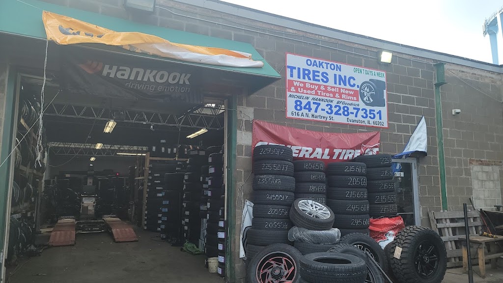 oakton tires shop | 616 Hartrey Ave, Evanston, IL 60202, USA | Phone: (847) 328-7351