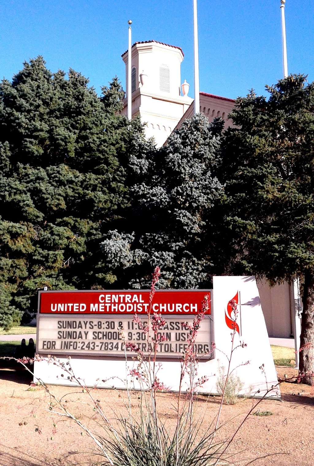 Central United Methodist Church | 201 University Blvd NE, Albuquerque, NM 87106, USA | Phone: (505) 243-7834