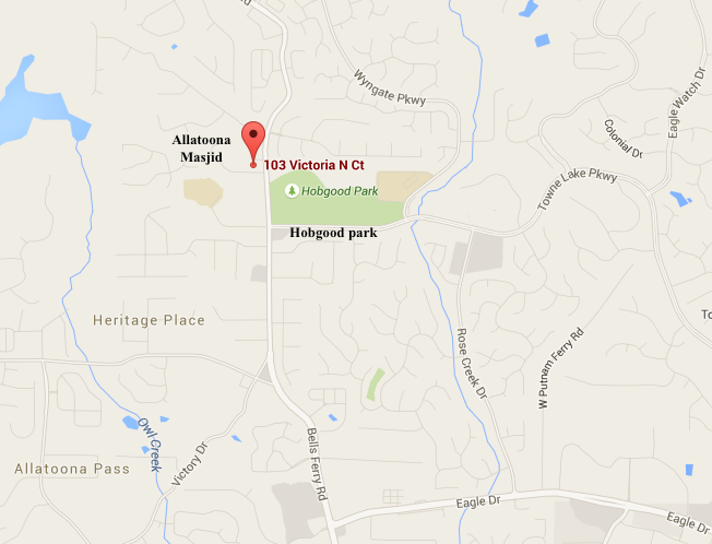 Allatoona Masjid & Community Center [AMCC] | 103 Victoria N Ct, Woodstock, GA 30189, USA | Phone: (678) 744-7538