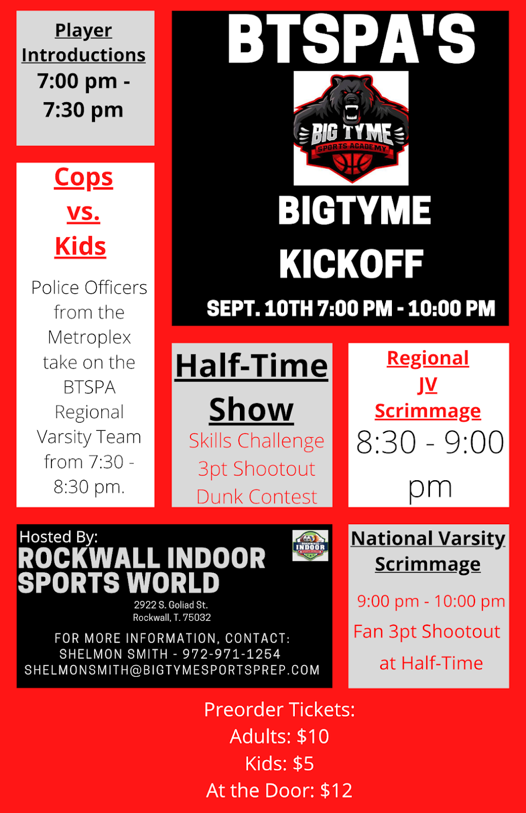 BigTyme Sports Preparatory Academy | 2922 S Goliad St, Rockwall, TX 75032, USA | Phone: (972) 971-1254