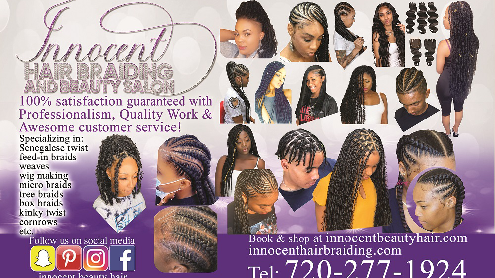 Innocent Hair Braiding & Beauty Salon | 15343 E 6th Ave unit j, Aurora, CO 80011, USA | Phone: (720) 277-1924