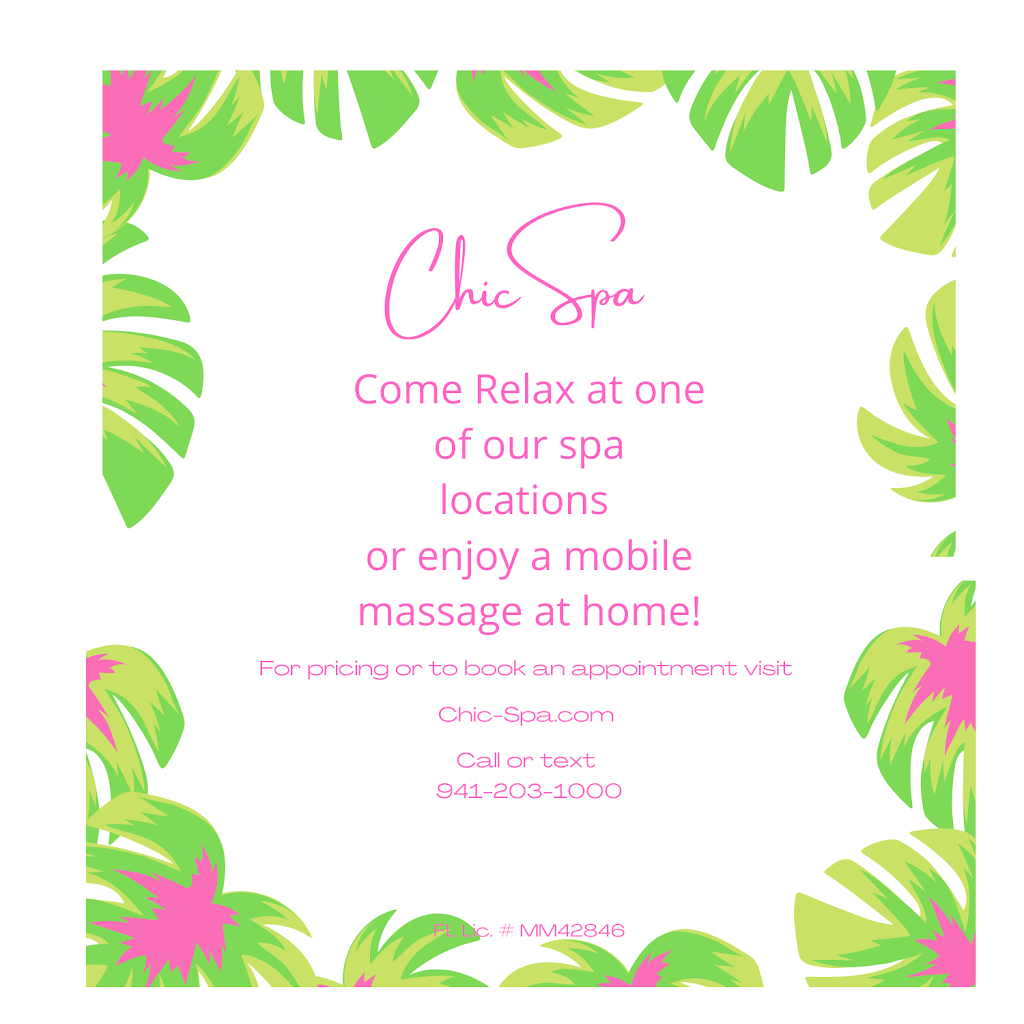 Chic Spa and Massage | 1345 2nd St, Sarasota, FL 34236, USA | Phone: (941) 203-1000