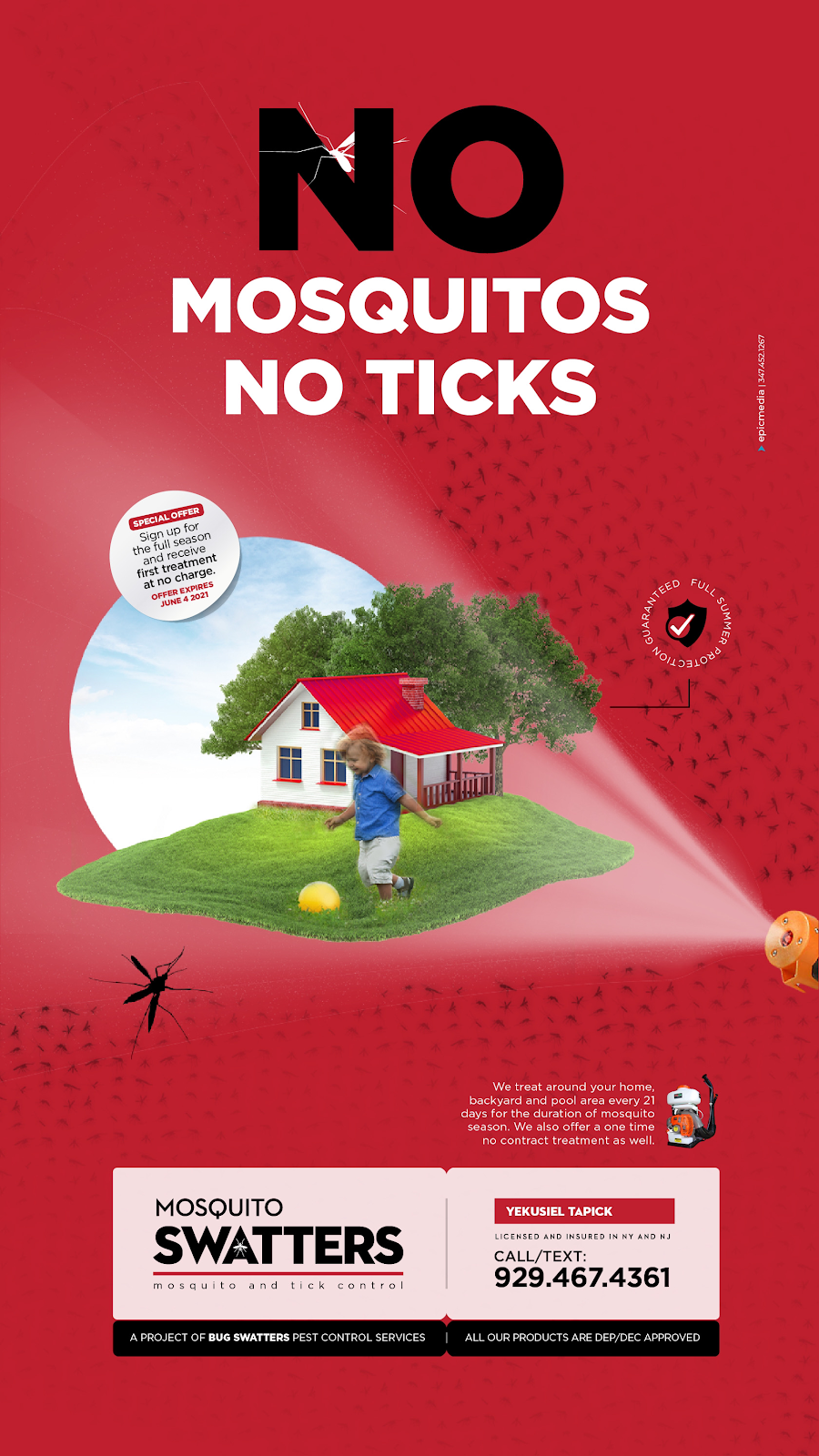 Bug Swatters | 87 Wadsworth Ave, Lakewood, NJ 08701, USA | Phone: (732) 994-2911