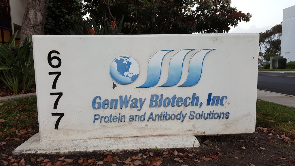 GenWay Biotech Inc | 10255 Science Center Dr, San Diego, CA 92121, USA | Phone: (858) 458-0866