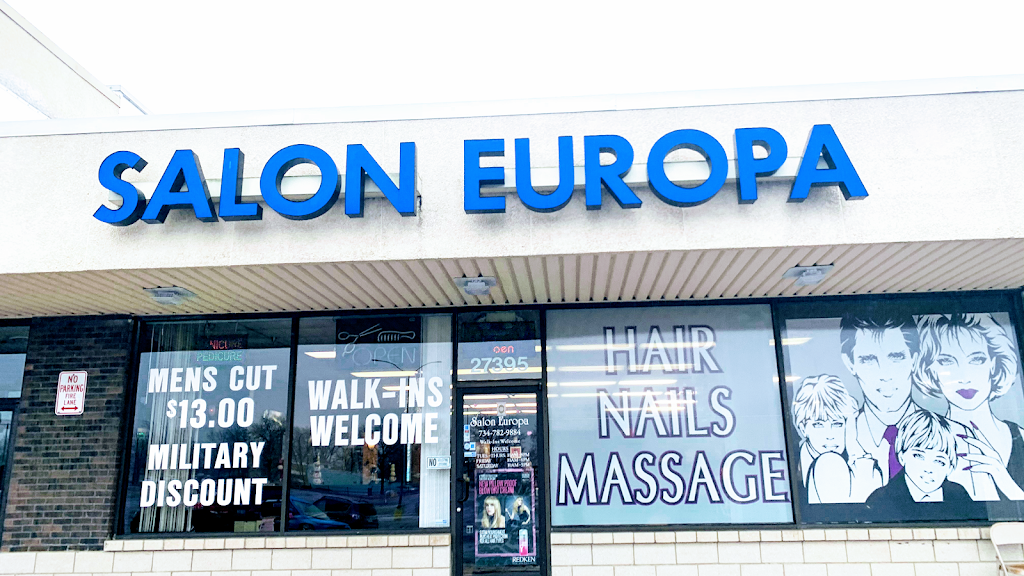 Salon Europa | 27395 Telegraph Rd, Flat Rock, MI 48134, USA | Phone: (734) 782-9884