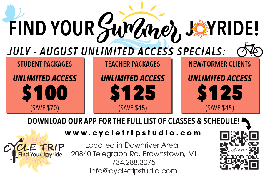 Cycle Trip Studio | 20840 Telegraph Rd, Brownstown Charter Twp, MI 48174, USA | Phone: (734) 288-3075