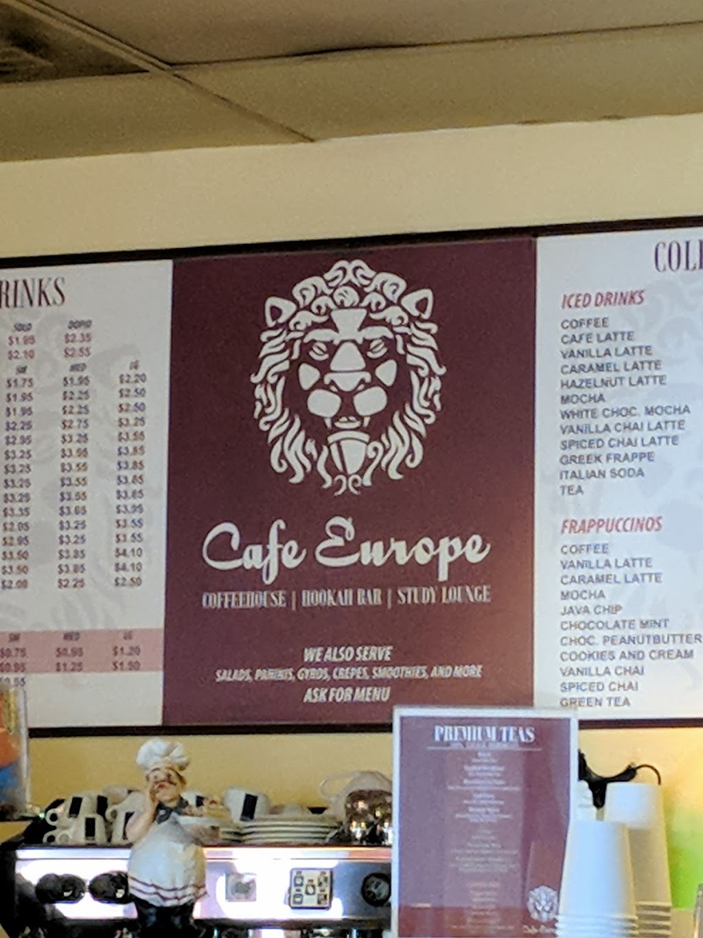 Cafe Europe | 6784 El Cajon Blvd, San Diego, CA 92115, USA | Phone: (619) 667-2222