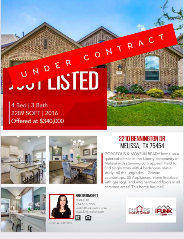 Kristin Barnett, Realtor - Funk Realty Group LLC | 1707 Cooper St, Melissa, TX 75454, USA | Phone: (214) 587-7929