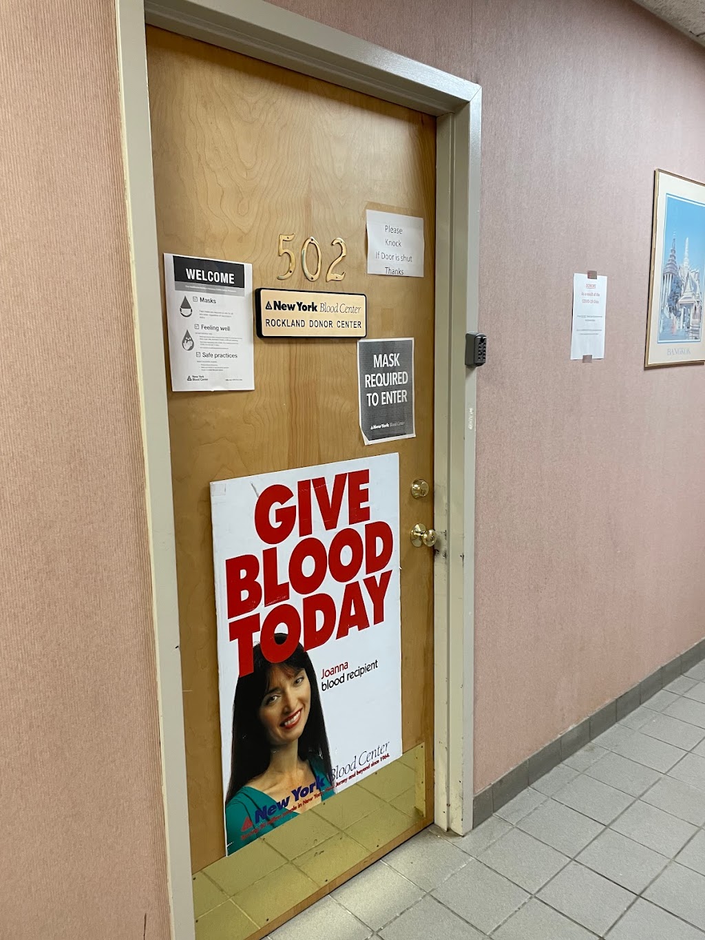 New York Blood Center | 25 Smith St 5th Floor, Nanuet, NY 10954, USA | Phone: (800) 933-2566