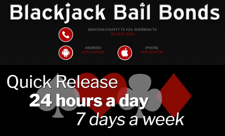 Blackjack Bail Bonds | 213 N Crockett St #4, Sherman, TX 75090, United States | Phone: (903) 815-3066