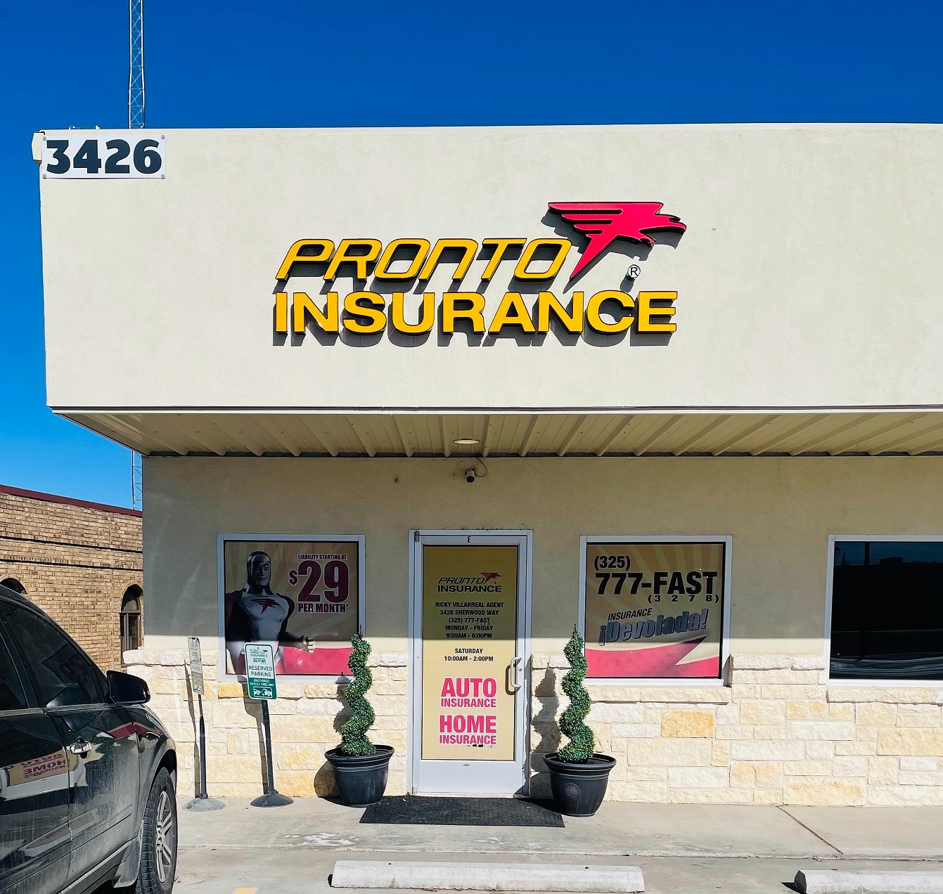 San Angelo Pronto Insurance | 3426 Sherwood Way Suite E, San Angelo, TX 76901, United States | Phone: (325) 777-3278