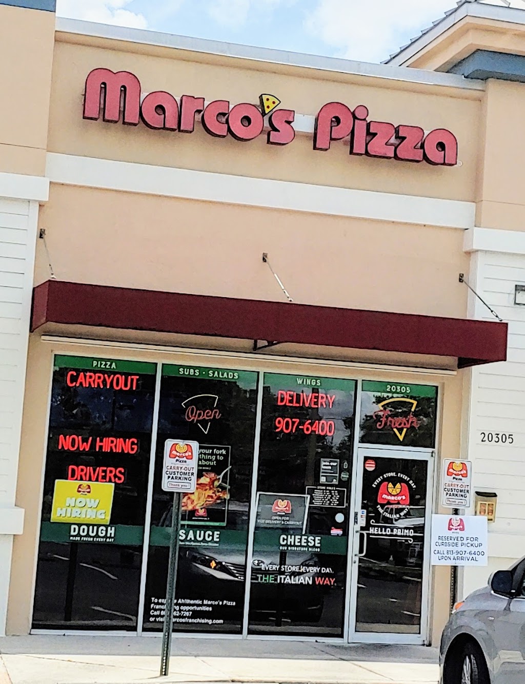 Marcos Pizza | 20305 Bruce B Downs Blvd, Tampa, FL 33647, USA | Phone: (813) 907-6400