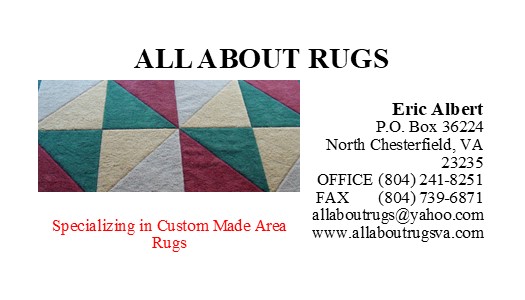 All About Rugs | 11321 Celtic Rd, Chesterfield, VA 23838 | Phone: (804) 241-8251