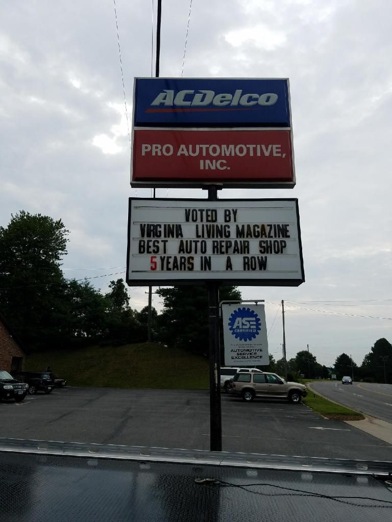 Pro Automotive | 1741 Spruce St, Martinsville, VA 24112, USA | Phone: (276) 666-2167