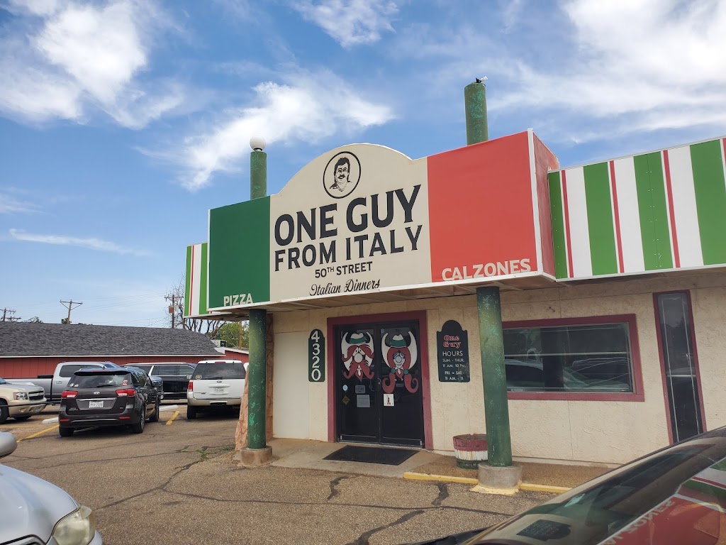 One Guy From Italy Family Restaurant | 4320 50th St, Lubbock, TX 79413, USA | Phone: (806) 791-1210