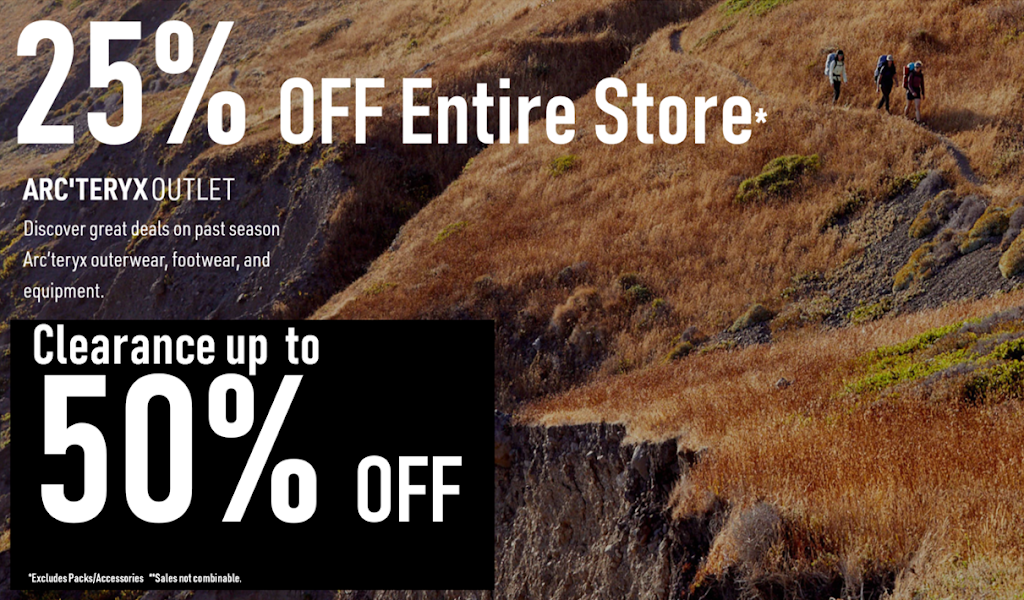 ARC’TERYX Outlet | Livermore | 2750 Livermore Outlets Dr, Livermore, CA 94551, USA | Phone: (925) 667-4187
