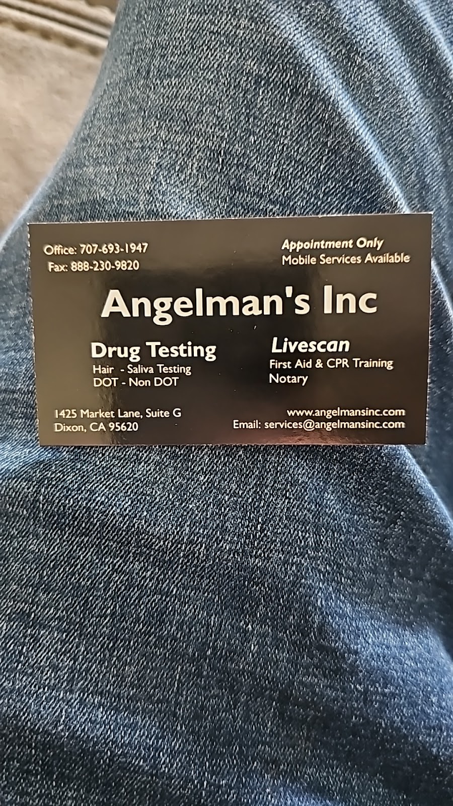 Angelmans Inc | Right Side of Building, 1425 Market Ln G, Dixon, CA 95620, USA | Phone: (707) 693-1947