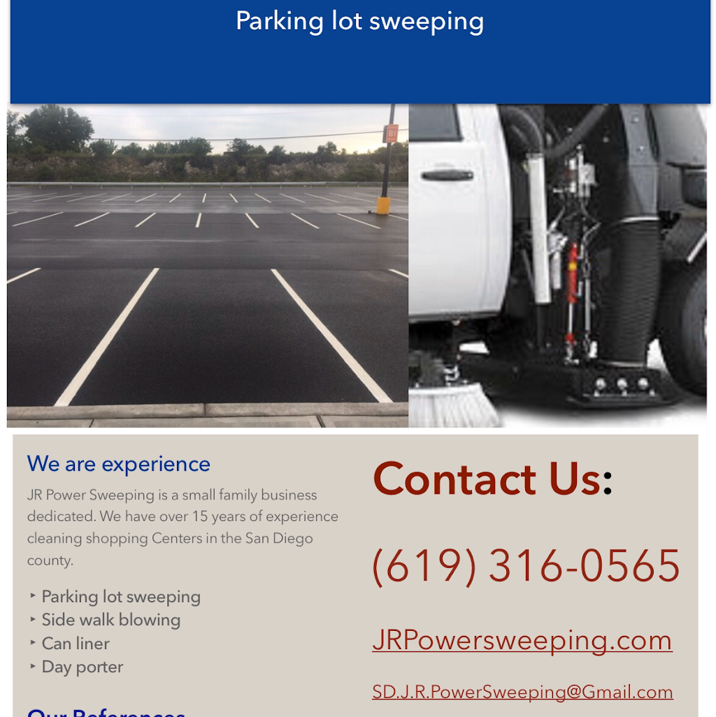 J R Power Sweeping | 8757 Valencia St, Spring Valley, CA 91977, USA | Phone: (619) 316-0565