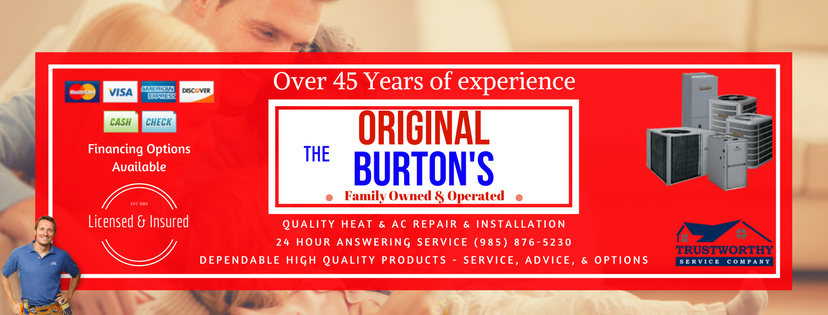 Original Burtons Heating & Air Conditioning | 8870 E Park Ave, Houma, LA 70363, USA | Phone: (985) 876-5230