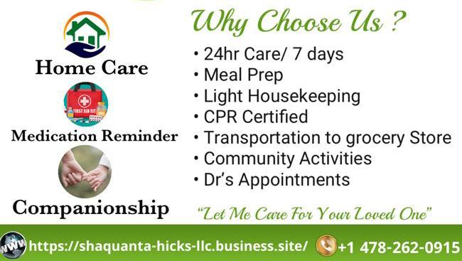 Shaquanta Hicks LLC | 1179 Foxwood Dr, Douglasville, GA 30134, USA | Phone: (478) 262-0915