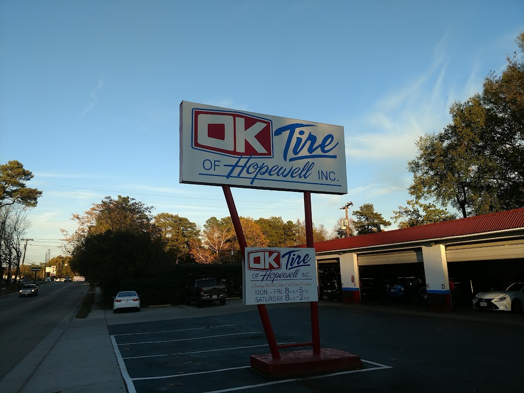 OK Tire of Hopewell Inc | 2500 Oaklawn Blvd, Hopewell, VA 23860, USA | Phone: (804) 458-3712