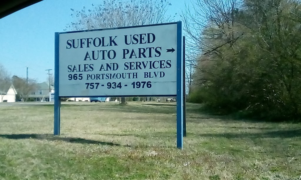 Suffolk Used Auto Parts | 965 Portsmouth Blvd, Suffolk, VA 23434, USA | Phone: (757) 934-1976