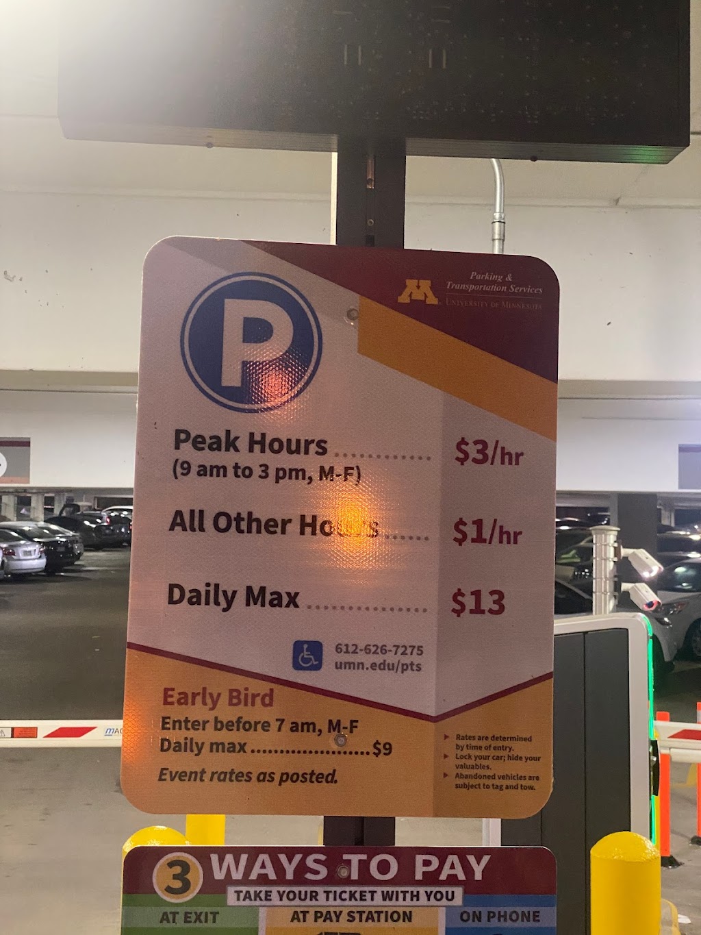 Gortner Avenue Parking Ramp | 1395 Gortner Ave, St Paul, MN 55108, USA | Phone: (612) 625-5000