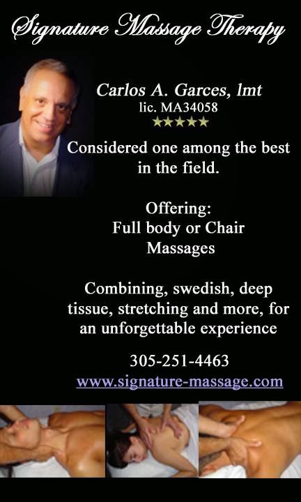 Signature Massage Therapy, llc | 12290 SW 186th St, Miami, FL 33177, USA | Phone: (305) 251-4463