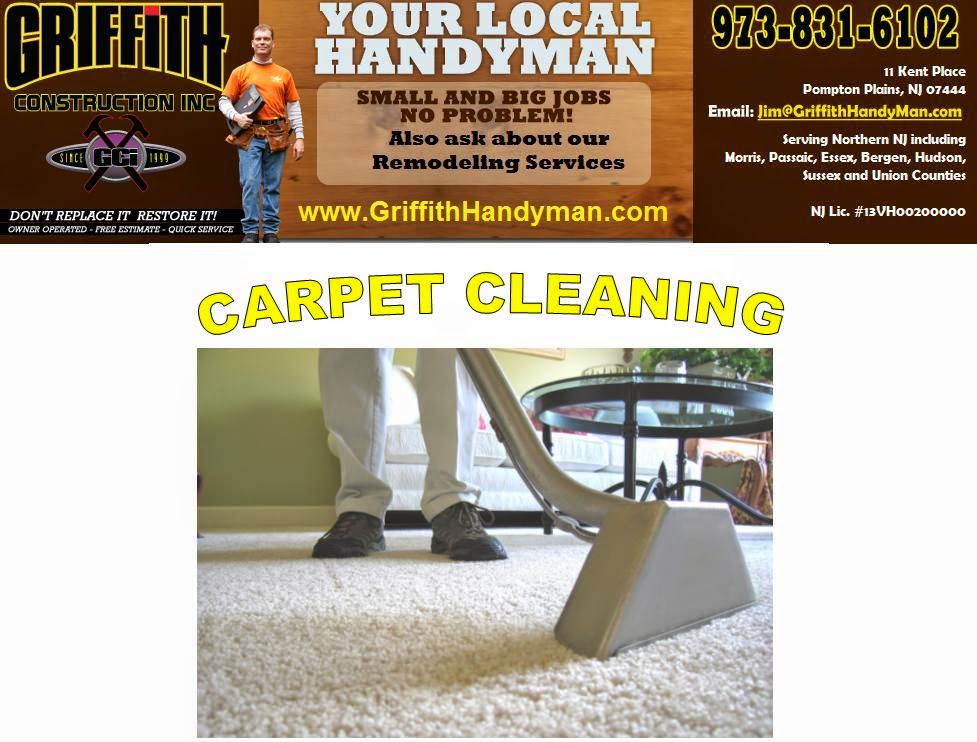 Griffith Carpet Cleaning | 11 Kent Pl # 1, Pompton Plains, NJ 07444, USA | Phone: (973) 831-6103