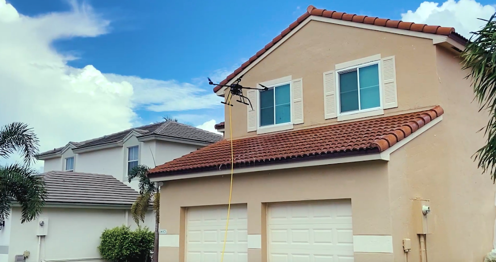 Roof Cleaning Drone-Tech | 7620 Wiles Rd Suite A, Coral Springs, FL 33067, USA | Phone: (954) 495-9442