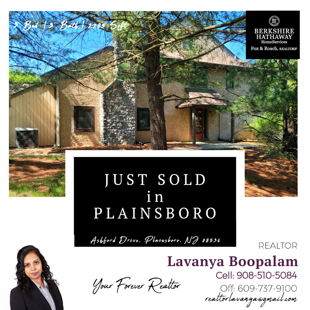 Lavanya Boopalam, Berkshire Hathaway HomeServices Fox & Roach | 800 Denow Rd, Pennington, NJ 08534, USA | Phone: (908) 510-5084