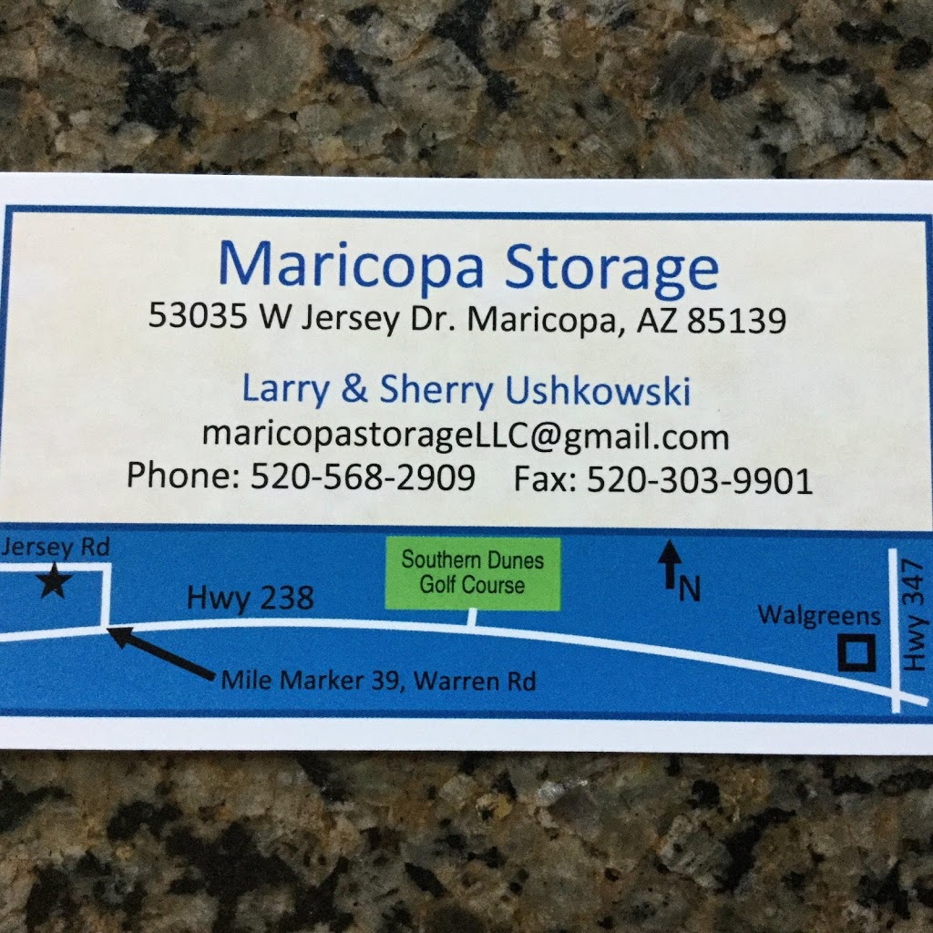 Maricopa Storage | 53035 W Jersey Dr, Maricopa, AZ 85138, USA | Phone: (520) 568-2909