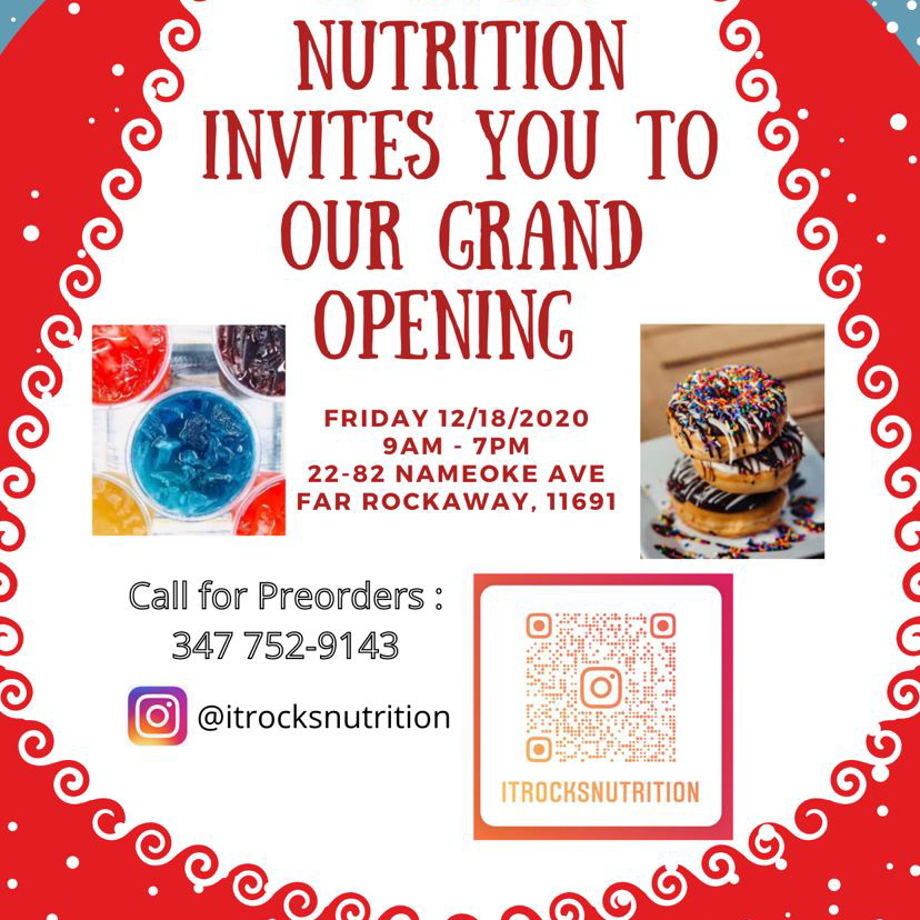 ItRocksNutrition | 2282 Nameoke Ave 2nd Floor, Queens, NY 11691, USA | Phone: (347) 752-9143